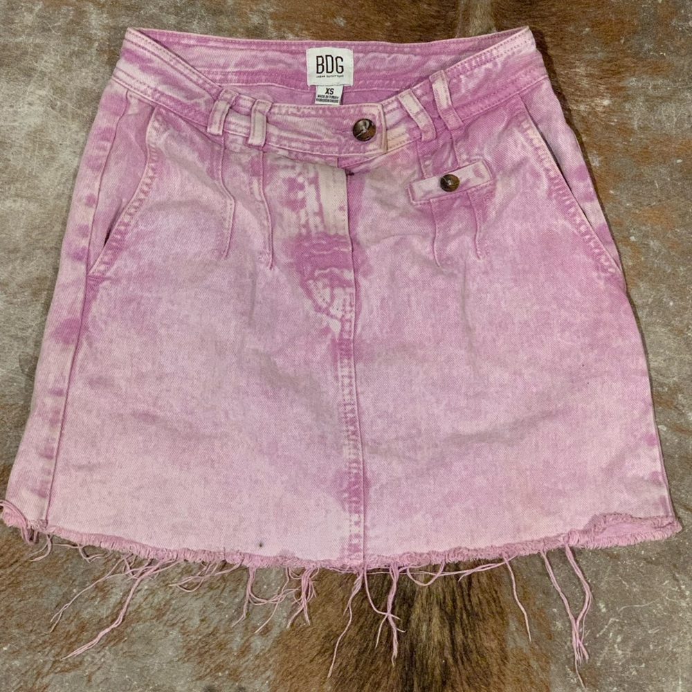 BDG Pink A-Line Mini Skirt Casual Resort Wear
